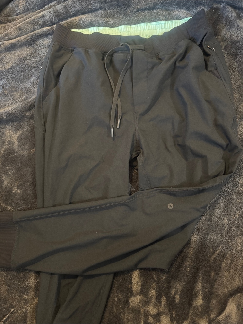 Birddogs Black Joggers with Mint Waistband